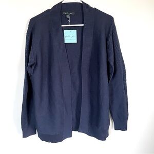 NWT Faith & Zoe navy cardigan